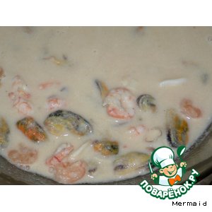 Рецепт Суп-пюре рыбный с морепродуктами