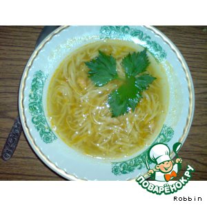 Рецепт Суп-лапша с креветками