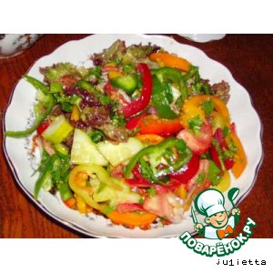 Рецепт: Салат овощной Тривиально-идеальный