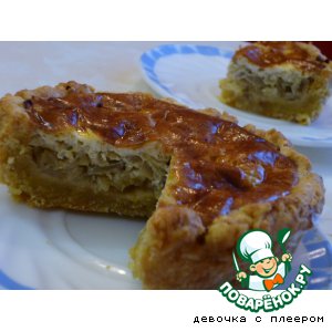 Рецепт Луково-яблочный пирог