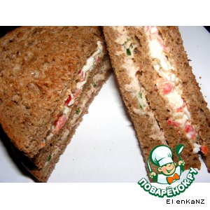Рецепт Sandwiches с двумя начинками