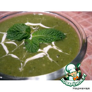 Рецепт: Зеленый суп-пюре Полезность