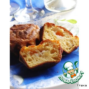 Рецепт Закусочный кекс с сырной начинкой