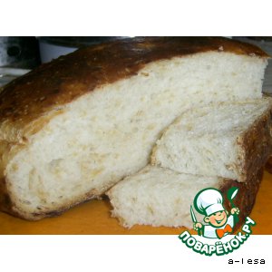 Рецепт: Хлеб с сыром (без дрожжей)