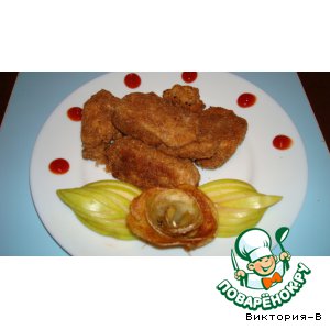 Рецепт: Наггетсы из маринованного куриного филе