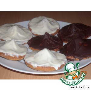 Рецепт Марципановое печенье с шоколадной начинкой