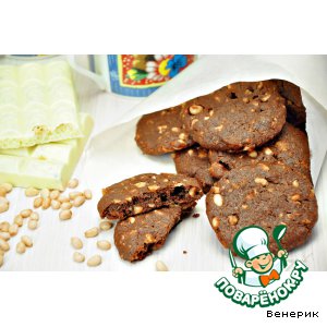 Рецепт Шоколадно-медовое печенье с орехами
