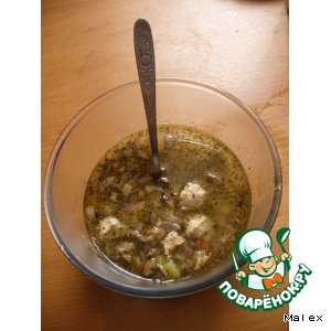 Рецепт Суп куриный с шампиньонами "Восток-Запад"
