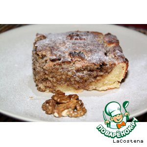Рецепт Творожно-ореховый пирог