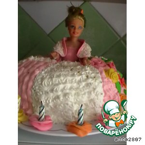 Рецепт Заливной торт-кукла