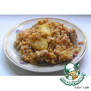 Рецепт Гречневая каша с курицей и яблоком