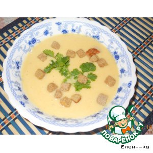 Рецепт Суп-пюре из красной чечевицы и картофеля