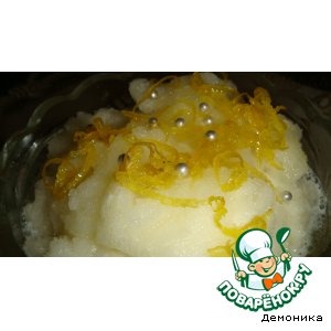 Рецепт Лимонное мороженое (сорбет)