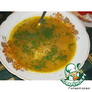 Рецепт: Суп с фасолью Горец