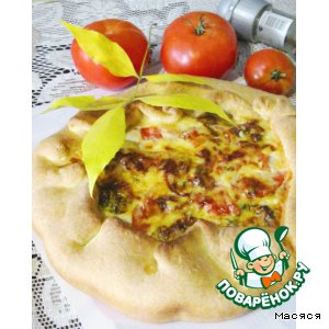 Рецепт Пирог-суфле с помидорами