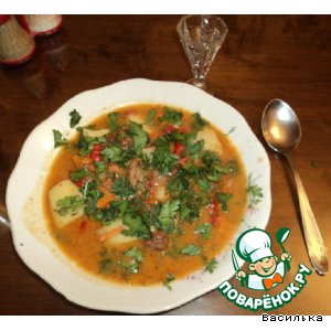 Кавказские супы из свинины