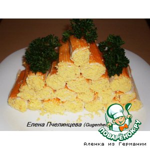 Рецепт Фаршированные крабовые палочки