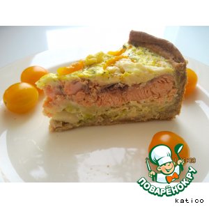 Рецепт Сырно-горчичный пирог с рыбой