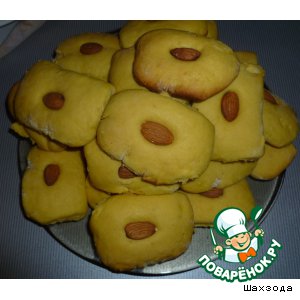 Рецепт Печенье на желтках с миндалем