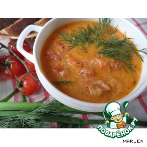 Рецепт Томатный суп с водкой