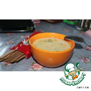 Рецепт: Сырный суп с овощами