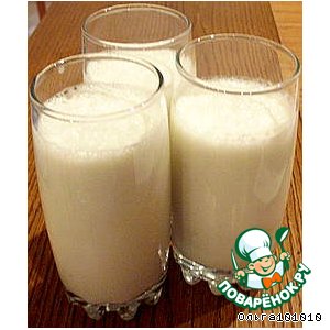 Рецепт: Молочный коктель "Медовый"