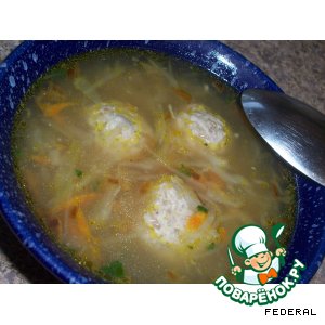 Рецепт Капустный суп с фрикадельками