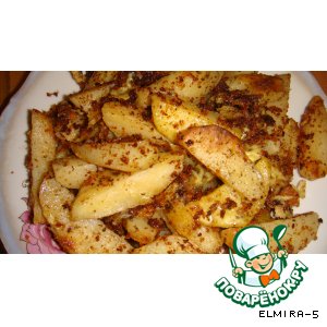 Рецепт Картошка с сухарями и с сыром