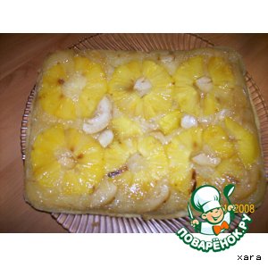 Рецепт Глазированный ананасовый пирог