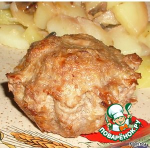 Рецепт Мясные маффины с грибной начинкой