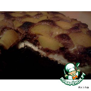 Рецепт Шоколадный пирог с персиками