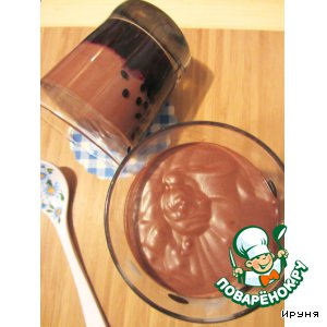 Рецепт Шоколадный мусс на черничном желе