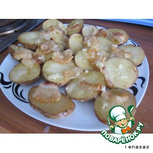 Рецепт Картофель печеный с салом