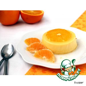 Рецепт Апельсиновый крем-десерт "Перевертыш"
