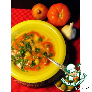 Рецепт: Томатно-картофельный суп-пюре