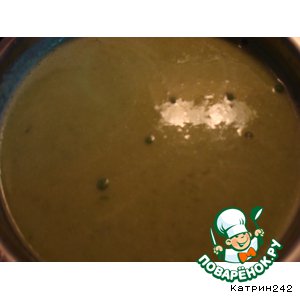 Рецепт Суп-пюре из зеленого горошка