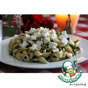 : Asparagus and peas conchiglie -     