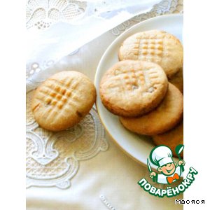 Рецепт Хрустящее печенье с арахисовой пастой