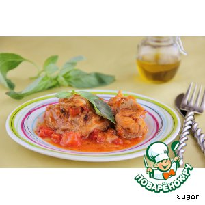 Рецепт Osso-bucco из индейки с базиликом