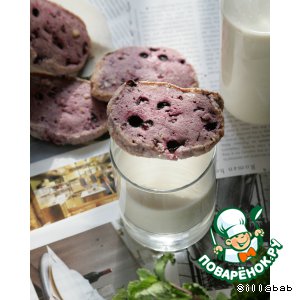 Рецепт Фиолетовое печенье "Черная смородина + миндаль"