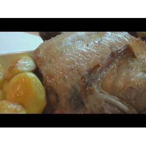 Рецепт Жареная утка с яблоками