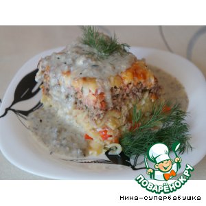 Рецепт Лапша с мясом и помидорами