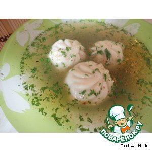 Рецепт Пельменный суп с кавказким акцентом