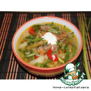 Рецепт Густой овощной суп "Палитра вкуса"