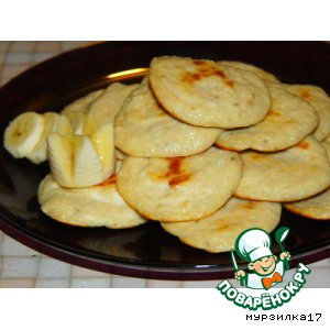Рецепт: Творожно-банановые лепeшки