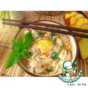 Рецепт Японский суп- oyakodon