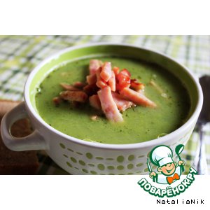 Рецепт Суп с зелeным горошком и ветчиной