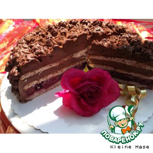 Рецепт Японский  торт  "Чeрный лес"