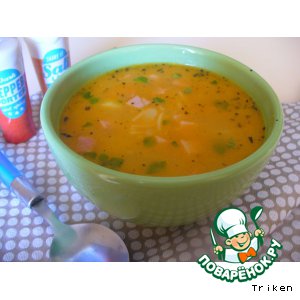 Рецепт Душистый суп с куриным бедром