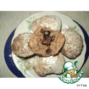 Рецепт Кексики с орехами и шоколадом
